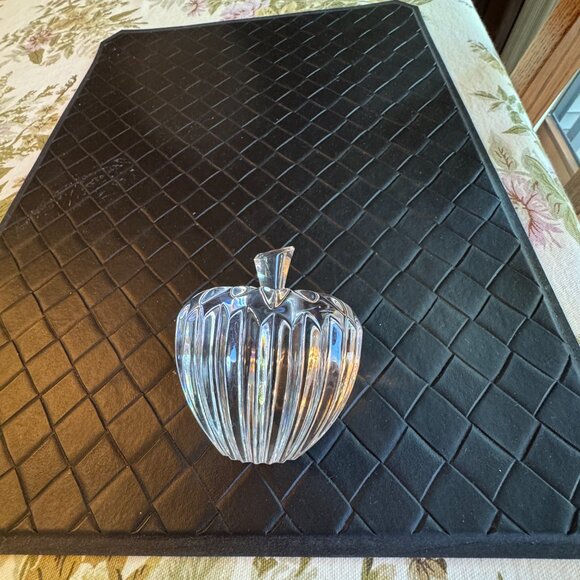 Waterford Crystal Apple Paperweight 3 1/2" x 3" - Picture 5 of 6